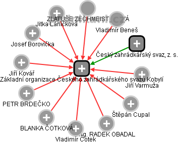 Základní organizace Českého zahrádkářského svazu Kobylí - obrázek vizuálního zobrazení vztahů obchodního rejstříku