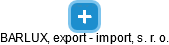 BARLUX, export - import, s. r. o. - obrázek vizuálního zobrazení vztahů obchodního rejstříku