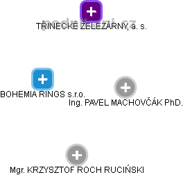 BOHEMIA RINGS s.r.o. - obrázek vizuálního zobrazení vztahů obchodního rejstříku