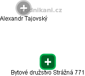 Bytové družstvo Strážná 771 - obrázek vizuálního zobrazení vztahů obchodního rejstříku