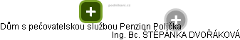 Dům s pečovatelskou službou Penzion Polička - obrázek vizuálního zobrazení vztahů obchodního rejstříku