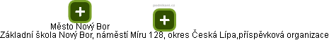 Základní škola Nový Bor, náměstí Míru 128, okres Česká Lípa,příspěvková organizace - obrázek vizuálního zobrazení vztahů obchodního rejstříku