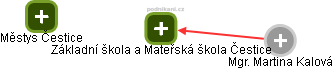 Základní škola a Mateřská škola Čestice - obrázek vizuálního zobrazení vztahů obchodního rejstříku