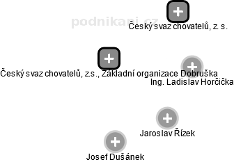Český svaz chovatelů, z.s., Základní organizace Dobruška - obrázek vizuálního zobrazení vztahů obchodního rejstříku