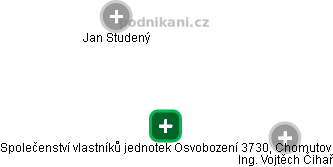 Společenství vlastníků jednotek Osvobození 3730, Chomutov - obrázek vizuálního zobrazení vztahů obchodního rejstříku