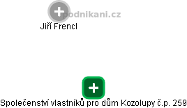 Společenství vlastníků pro dům Kozolupy č.p. 259 - obrázek vizuálního zobrazení vztahů obchodního rejstříku