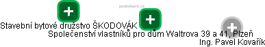 Společenství vlastníků pro dům Waltrova 39 a 41, Plzeň - obrázek vizuálního zobrazení vztahů obchodního rejstříku