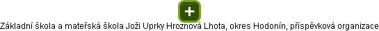 Základní škola a mateřská škola Joži Uprky Hroznová Lhota, okres Hodonín, příspěvková organizace - obrázek vizuálního zobrazení vztahů obchodního rejstříku
