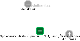 Společenství vlastníků pro dům 1334, Lesní, Česká Třebová - obrázek vizuálního zobrazení vztahů obchodního rejstříku